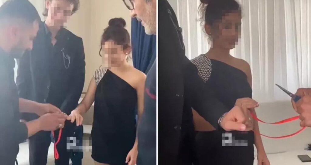 Skandal görüntüler! Küçücük çocuklara nişan töreni yaptılar