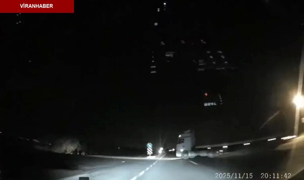 AK Partili milletvekilin ölümden döndüğü trafik kazası kamerada