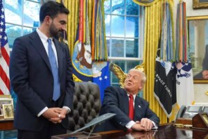 Trump-Mamdani görüşmesine damga vuran faşist diyalogu! Yüzüne bakarak söyledi