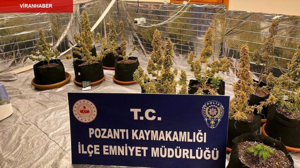 Adana’da sistem kurup uyuşturucu üretilen villaya operasyon: 2 tutuklama