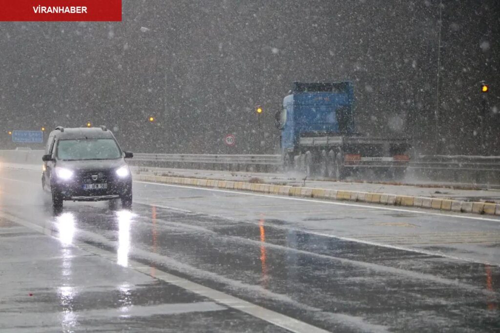 Bolu Dağı’na mevsimin birinci karı düştü
