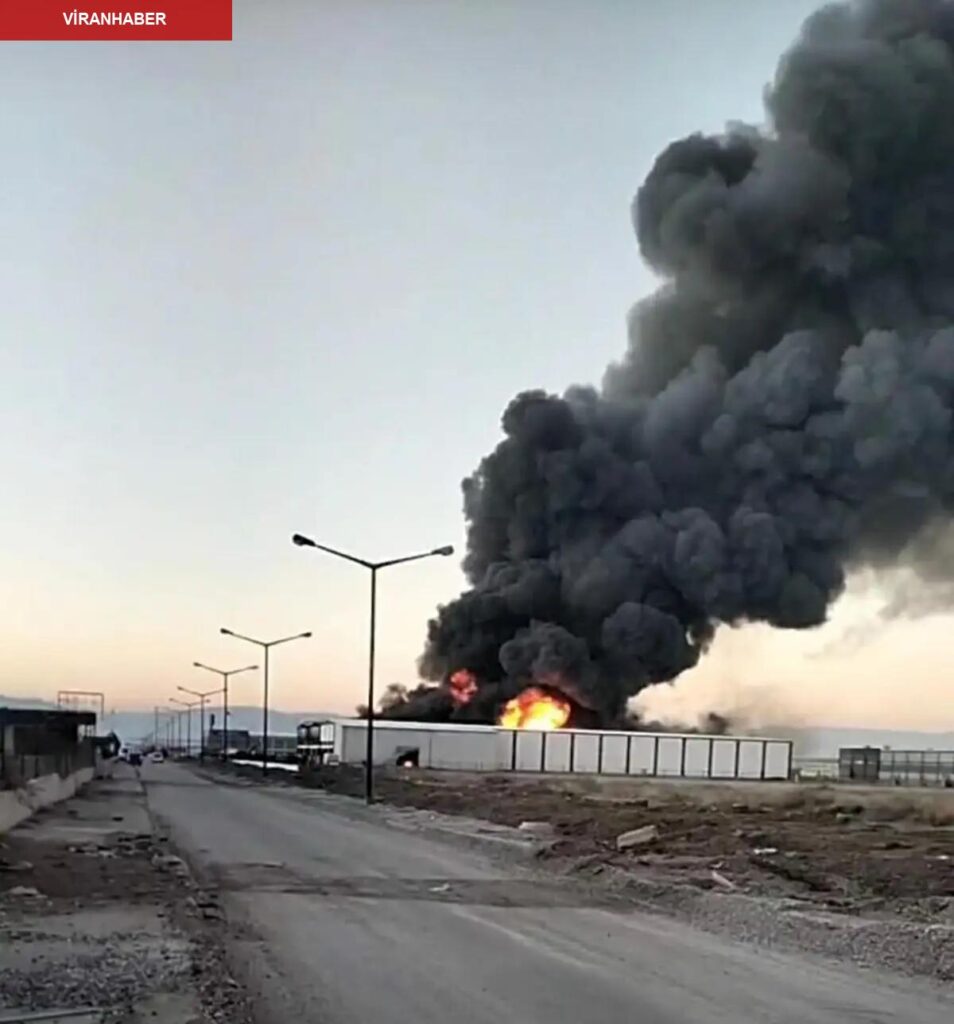 Denizli’de filtre sistemi üretilen fabrikada yangın