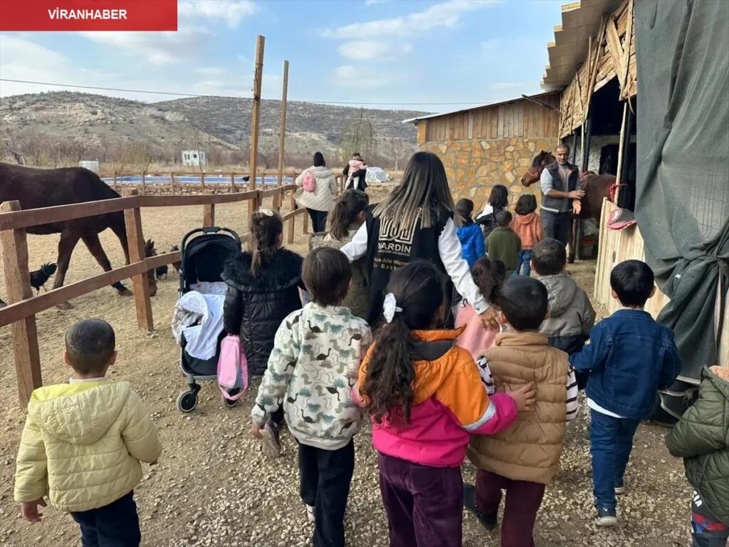 Mardin’de çiftlikte çocuklara yönelik aktiflik düzenlendi