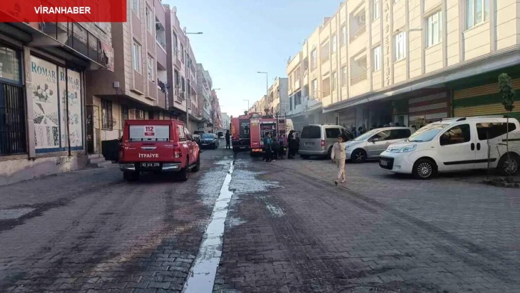 Tutuşan talaş iş yerini yaktı