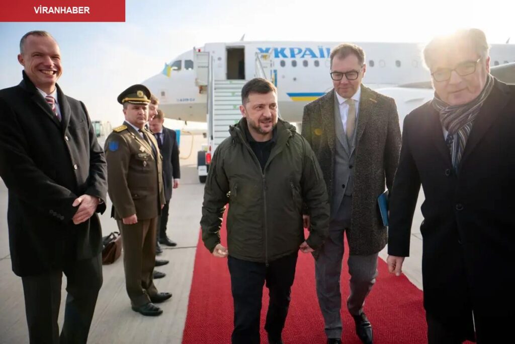 Ukrayna Devlet Başkanı Zelenskiy Almanya’ya ulaştı