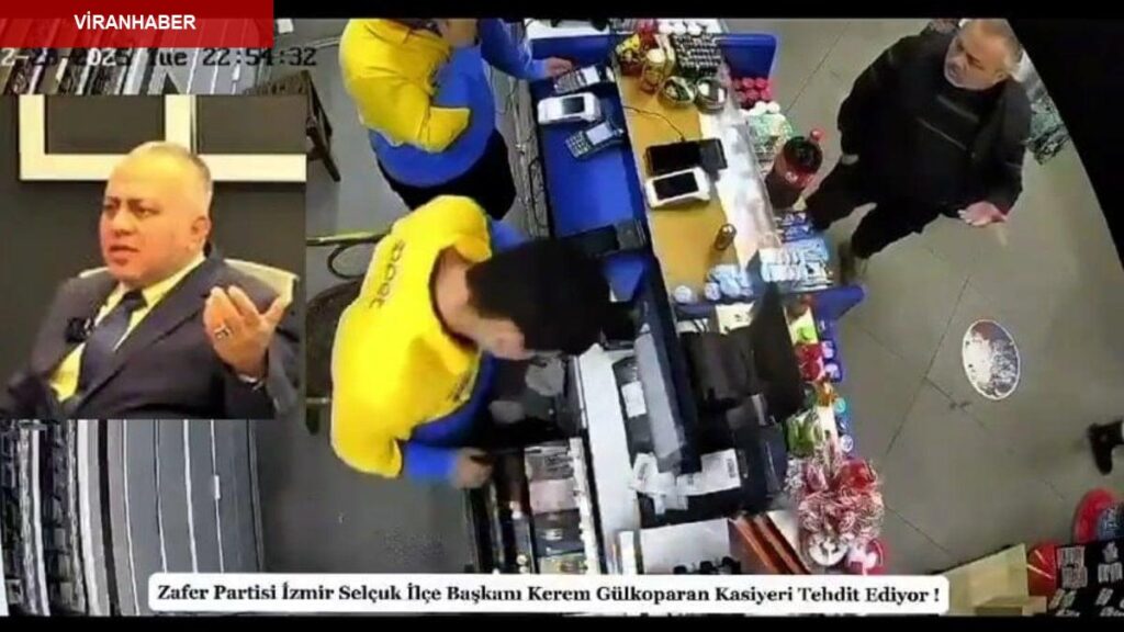 Zafer Partili ilçe başkanı kasiyeri tehdit etti