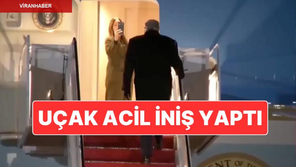 ABD Başkanı Trump’ın Kullandığı Uçak Okyanus Üzerinden Geri Dönerek Acil İniş Yaptı