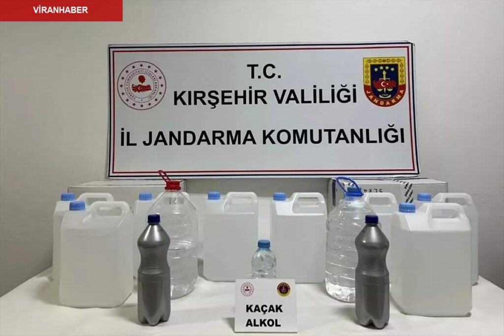 Kırşehir’de kaçak içki operasyonunda 2 zanlı yakalandı